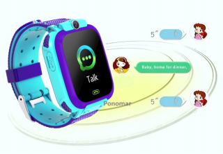 Blue Smartwatch GPS hodinky pre deti