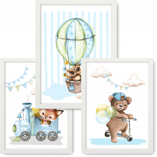 Set 3 obrázky 33x43 metriky rámca IKEA #70