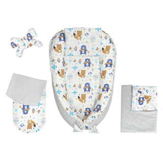 Set 5in1 Baby Cocoon 146 + Velvet J. Gray