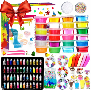 DIY Crystal Slime 24 ks Set 108 ks