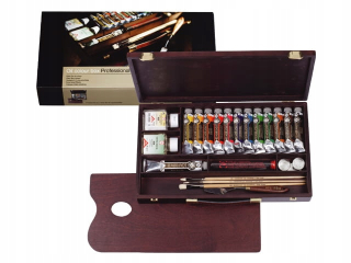 Sada olejových farieb Rembrandt 12x40 ml príslušenstva