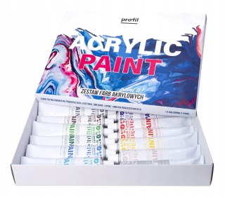 Sada akrylových farieb 14x50 ml poľského výrobcu