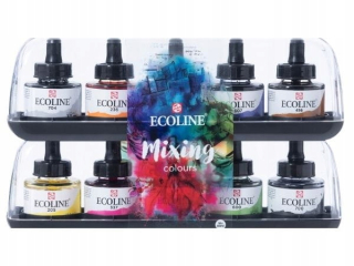 Ecoline 10x30 ml vodné farby sada