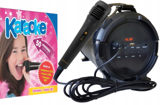 Karaoke DVD sada, veľký reproduktor BT, mikrofón