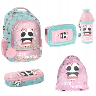 Panda School Backpack set + 4 prvky