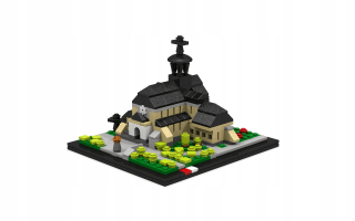 Cirkevná svadobná darčeková sada Sila vyrobená z blokov Lego