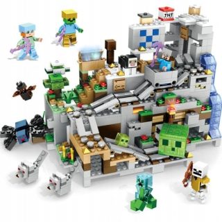 Sada Minecraft Mountain Cave 1000 blokov.