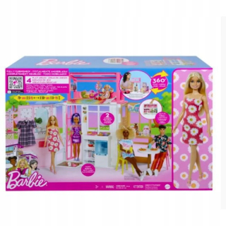 Compakt Set House + Barbie Doll