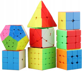Sada kociek 10in1 2x2 4x4 5x5 Megaminx trojuholník