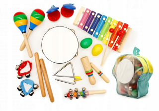 Hudobná sada 10 nástrojov + batoh EcoToys *
