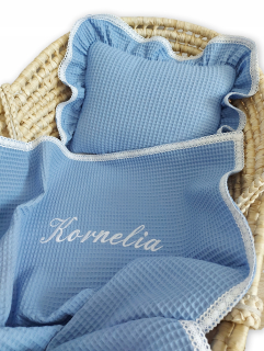 Nastavte Waffle Swaddle Set vankúš Názov zadarmo!