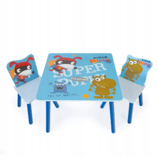 Set stolný + 2 stoličky Super Dog - nábytok