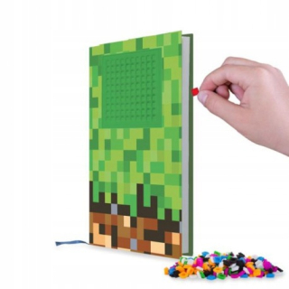 Notebook A5 v linkách, posádka Pixie, Green Grille,