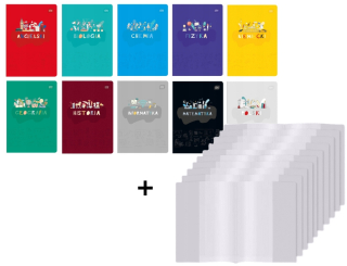 Tematické notebooky 10ks interdruk Pulls +Covers