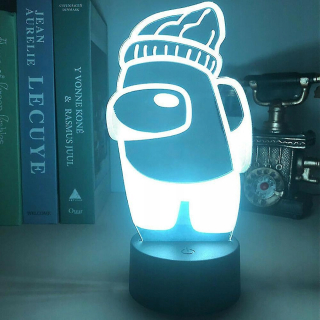 Medzi nami 3D LED nočné svetlo 7 farieb meniaceho sa stola