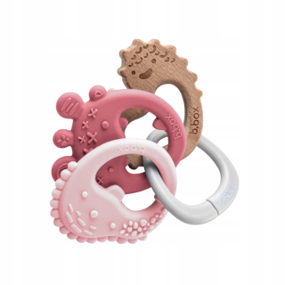 B.box Teether Trio Roses