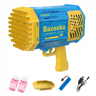 Pre deti bazooka, bublinkový stroj mydlových bublín dmu
