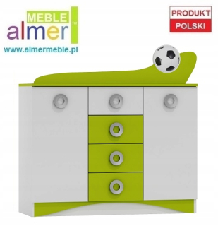 Veľká komoda pre futbal pre detskú izbu N12