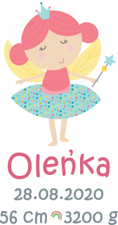 Minky prikrývka Butterfly 75x100 s menom s záznamom