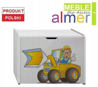 Detská hruď na kufri N19 rýpadlo 51 rozprávka