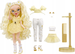 Rainbow High Delilah Doll 4 žltá séria S4 mga