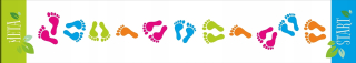 Animation Mat Game XXL Jumping Feet 400x70 cm