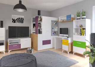 Ahoj #4 Nábytok Artisan / Biały / Mix Furniture