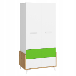 Hej nábytok _20 šatníka 95 Artisan / White / Green