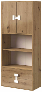 Index nábytku 05 knižnica 80 Oak / Oak Gloss