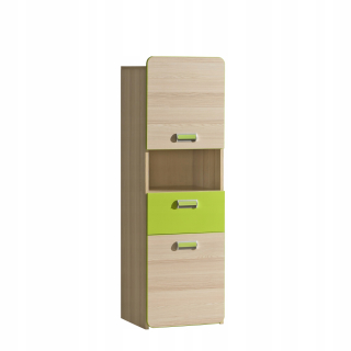 Nábytok Lorento Lor_04 Jesion Coimbra / Green Bookcase