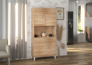 Megi 1 Poličkový nábytok + Sonoma Oak Desk