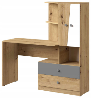 Nero Furniture 11 Desk + Rack Grey Mat