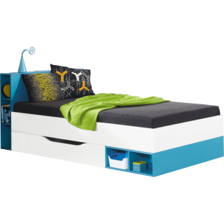 Moderná posteľ 90x200 mobi 18 so zásuvkami