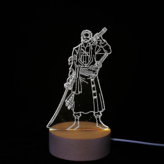 Jeden kus Zoro 3D LED nočné svetlo Detská spálňa