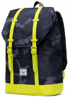 Batoh Herschel Retreat - Night Camo/Lime Punch