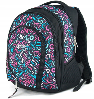 školský batoh yeepsport s113dx fialové listy