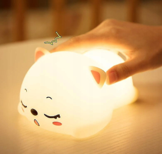 Detská hračka chrápajúca Cat Patting Night Light