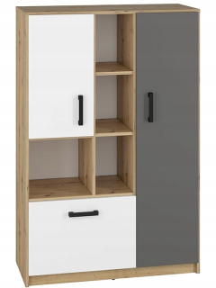 Kabinet Christms High Bookcase Small Low Finin 05
