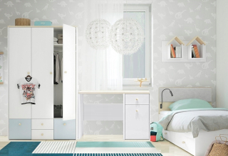 Set Bed Desk Detská hrudník pre mládež Elmo 6