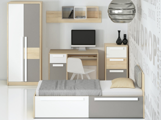 Set postele Desk Youth Desk Deti Deti Drop 1