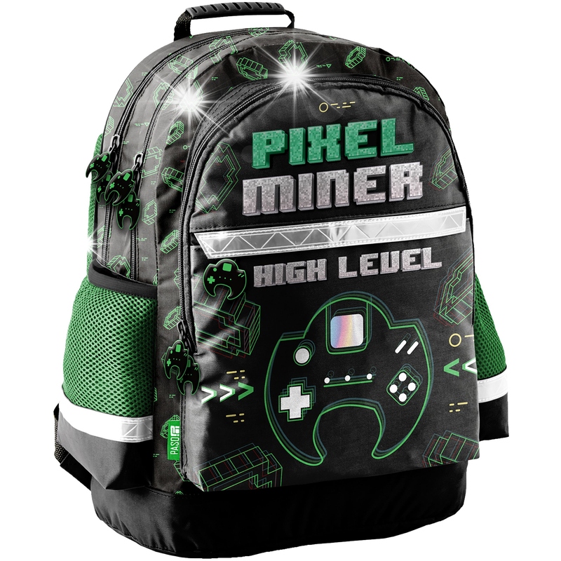 Školský batoh 3D Pad s pixelovým motívom pre chlapca od Paso