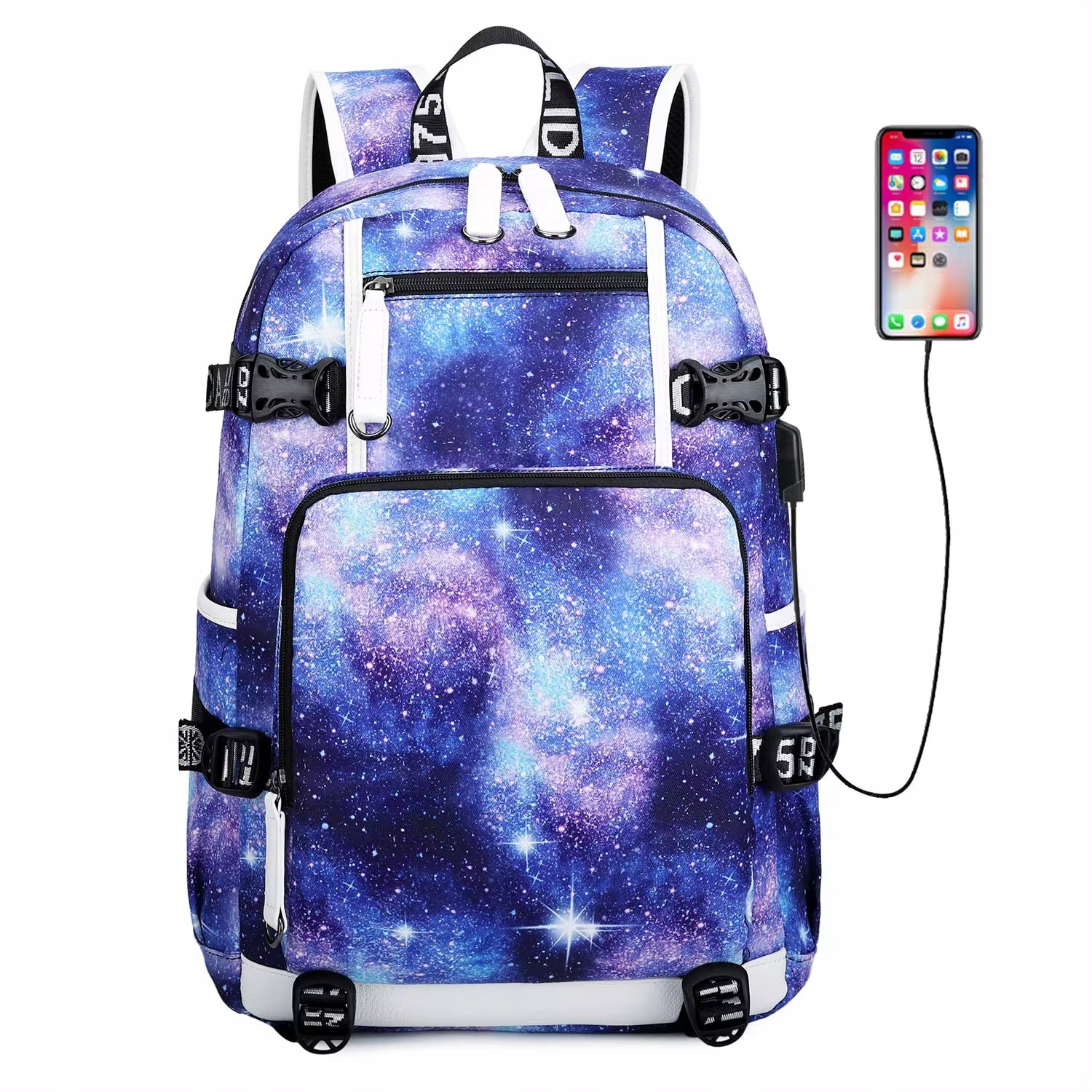 Moderný a praktický mládežnícky batoh - vodeodolný a s USB portom