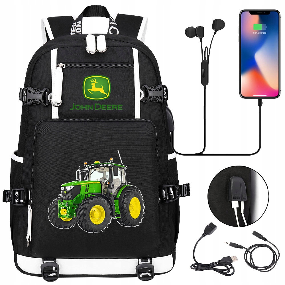 Kvalitný školský batoh s USB portom a ergonomickými popruhmi