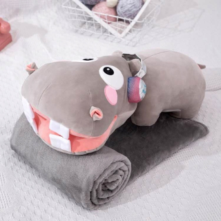 KOC KEZULANKA 2IN1 HIPPOPOTAM HIPCIO vankúš