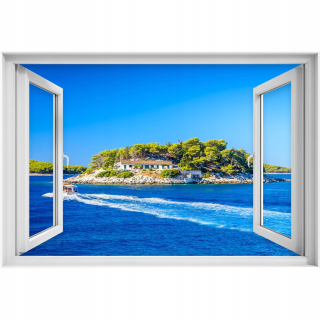 Self -adhézne 3D nálepka na okno Adriatic 90x60