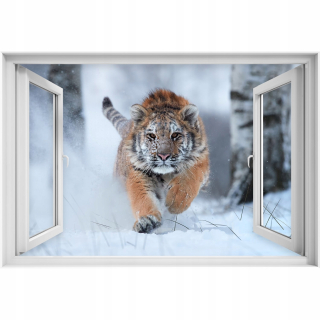 Seba -adhézne sibírske tigerové okno 90x60